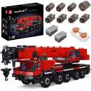 Mould King 17074 Autožeriav R/C LTM 1110 Červená