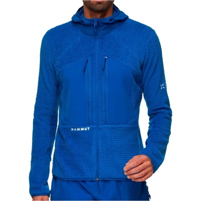 Mammut Мъжко поларено яке Mammut Eiger Nordwand Pro Midlayer Air Hooded Jacket Fleece jacket - Eiger Blue - размер S (005-6637-0211)