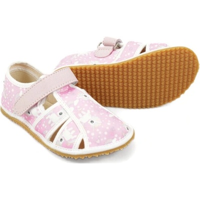 Jonap Barefoot papuče Home New Jednorožec Ružová