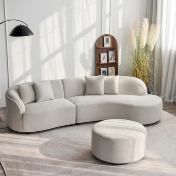 Home Finishing Ъглов диван BOTTICELLI 286x144x73 слонова кост (20BOTTICELLI03-01)