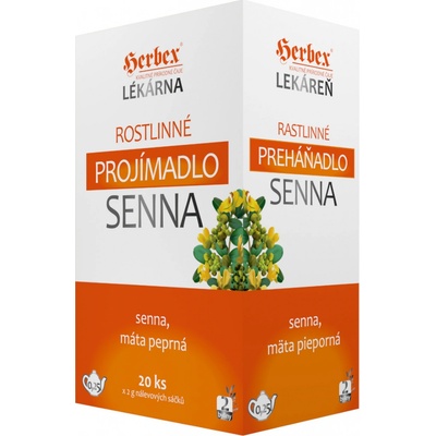 Herbex lékárna Rostlin.projímadlo SENNA 20 x 2 g
