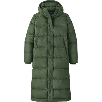Patagonia Дамско палто Patagonia Women's Silent Down Long Parka Coat - Canopy Green (102-3151-0814)