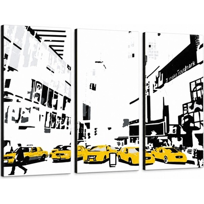 Ručne maľovaný POP Art obraz NEW YORK - 90x60 cm
