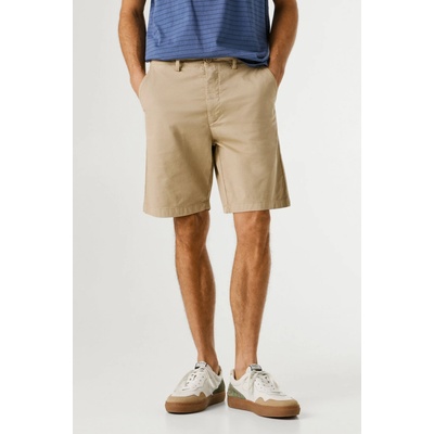 Pepe Jeans Pánské kraťasy REGULAR CHINO SHORT béžová