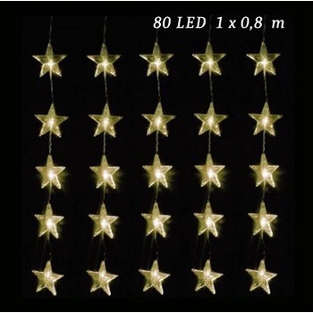 Linder Exclusiv LED hviezdy závas - 80 LED 100x80 cm LE-010W