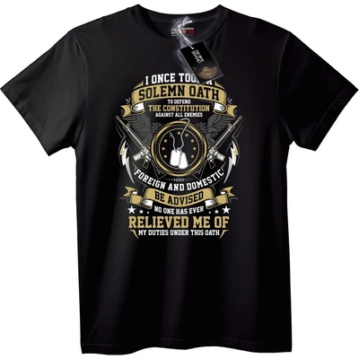 NOONEBRAND Тениска Тържествена военна клетва - 2XL, Black