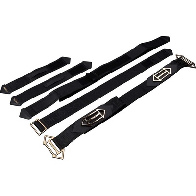 LOCKINK BDSM Adjustable Bed Restraint Kit Black