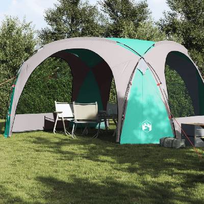 vidaXL Парти палатка, зелена, водоустойчива (94574)