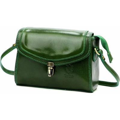 Florence dámska kožená kabelka 51 Green Crossbody peňaženka