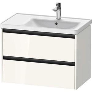 Duravit Ketho. 2 - Шкафче за умивалник 55x78x46 см, 2 чекмеджета, лъскаво бяло K25286022220000 (K25286022220000)