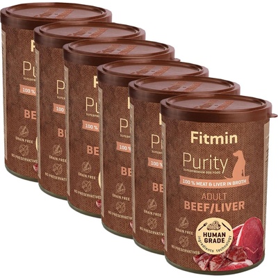 Fitmin Purity Възрастен Говеждо / Черен дроб 6 x 400 г