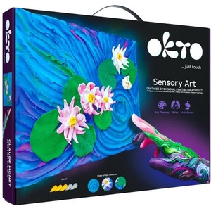 OKTO SENSOTY ART комплект за рисуване „Водни лилии 30x40 см (034371)