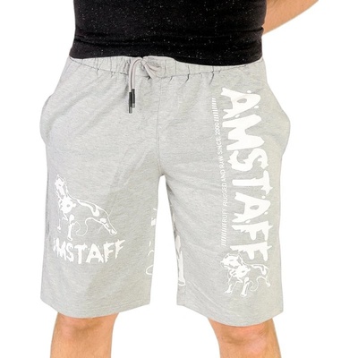 Amstaff pánské kraťasy světle šedá