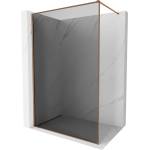 Mexen Kioto-XF преграда за душ Walk-in с рамка 120 x 202 см, графит 10 мм, розово злато - 800-120-104-60-40-X (800-120-104-60-40-X)