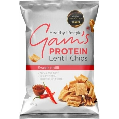 Gam's Proteín Lentil Chips Sladké Chilli 65 g