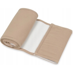 BabyMatex Обиколник за легло Baby Matex - Bump Air Muslin, 180 x 30 cm, тъмнобежов (5902675074117) - ozone