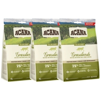 ACANA Grasslands Cat 3 x 0,34 kg
