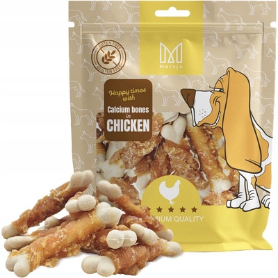 Mersjo LAHÔDKA PRE PSA Vápenné kocky s kuracím mäsom BEZ OBILNÍN 500 g