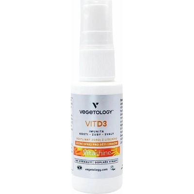 Vegetology VitD3 Vitashine 1000 IU sprej 20 ml