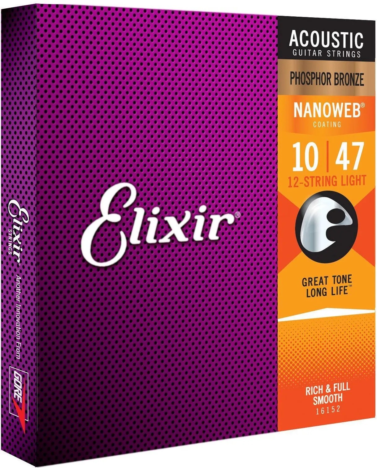 Elixir 16152 Nanoweb 12 10-47 Струни за акустична китара (16152)