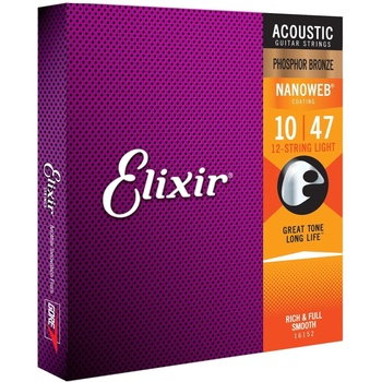 Image 1 of Elixir 16152 Nanoweb 12 10-47 Струни за акустична китара (16152)