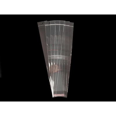 Prima-obchod PP sáček s lepicí klopou a závěsem 7x45 cm transparent 100 ks