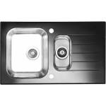 Alveus Мивка от неръждаема стомана Alveus Glassix 20 - черна 86x50 см (1100015) Мивка за вграждане