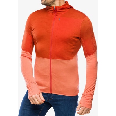 Icebreaker Merino 200 Realfleece Descender LS Zip Hoodie molten/ember/cb