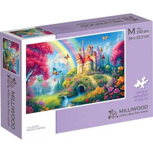 Milliwood Дървен пъзел Milliwood, Galaxies, 150 части - Вълшебен замък (M-MagicCastle-5022) - bright-toys