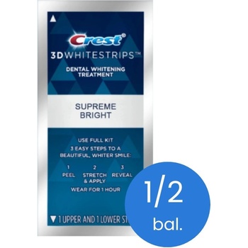 Crest 3D White SUPREME BRIGHT bieliace pásiky na zuby 20 ks