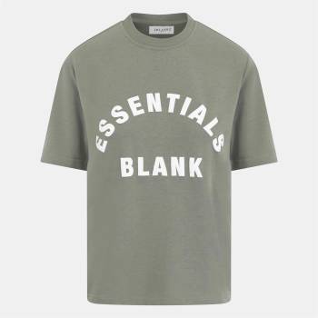 Blank Essentials Дамска тениска Blank Essentials Blank Arched Print Puff T-Shirt Ladies - Sage