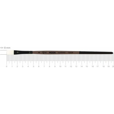 Syntetický plochý štetec ROSA MOON 1203F - č. 8