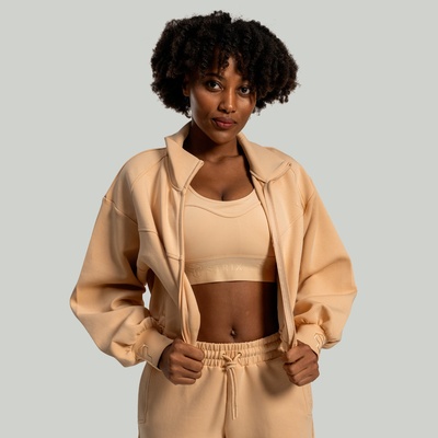 GymBeam STRIX Дамско яке с цип Lunar Zip-Up Sandshell XL