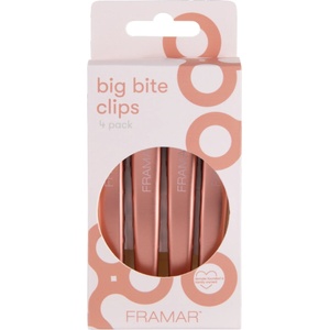 Framar Big Bite Clips Rose Gold 4 pcs