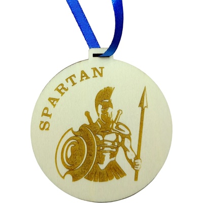 Medaile spartan stuha: modrá