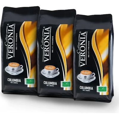 Coffee Veronia Kolumbia zrnková 3 x 1 kg
