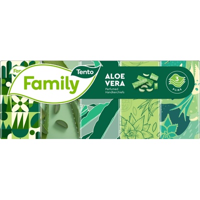 Tento Family Sensitive Aloe Vera 3-vrstvové 10x10 ks