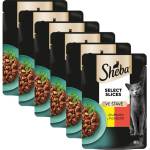 Sheba Select Slices консерви с пилешко и говеждо в сос 6 x 85 г