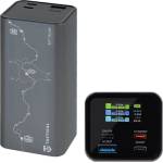 Tactical Тактически отряд BATTALION аварийно зарядно устройство USB+2 Type-C гнездо 20000mAh, LED дисплей, ЗЕЛЕН 57983128514 (57983128514)