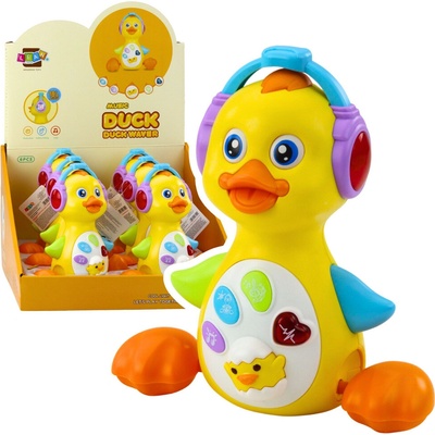 Lean Toys Interaktívna hudobná kačička