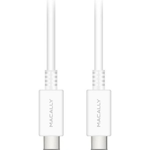 Macally USB-C to USB-C Cable - USB-C кабел за MacBook и компютри с USB-C порт (180 cm) (UCUC6-W)