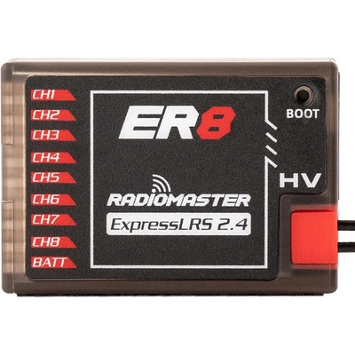 RadioMaster Přijímač ER8 2.4GHz ELRS PWM