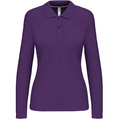 Dámská polokošile s dlouhým rukávem Washable purpurová
