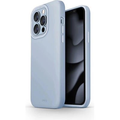 UNIQ Lino MagSafe kryt iPhone 13 Pro Max svetlo modrý