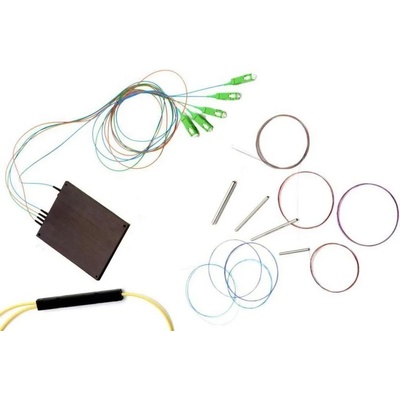 Atop technology - Китай Оптичен FBT сплитер 1x2 - 40: 60 с SC-APC конектори, Dual Window 1310-1550, Atop (FBT-40-60-SCAPC)