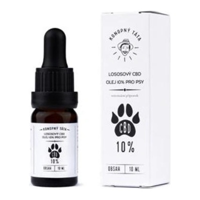 Konopný Táta CBD lososový olej pro psy 10% 10ml