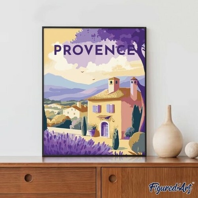 Figured ART Malování podle čísel VINTAGE PROVENCE na rámu 40 x 50 cm