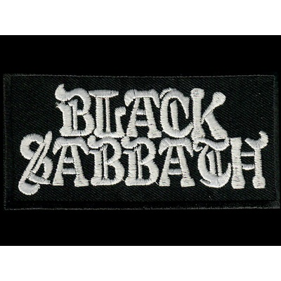 Nášivka BLACK SABBATH nápis vyšívaná zažehlovací