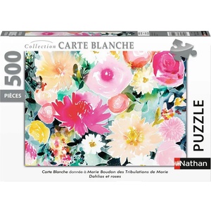 Nathan - Puzzle Dahlias and roses - 500 piese