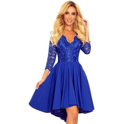 Francesca šaty s krajkovými rukávy 210-14 modré